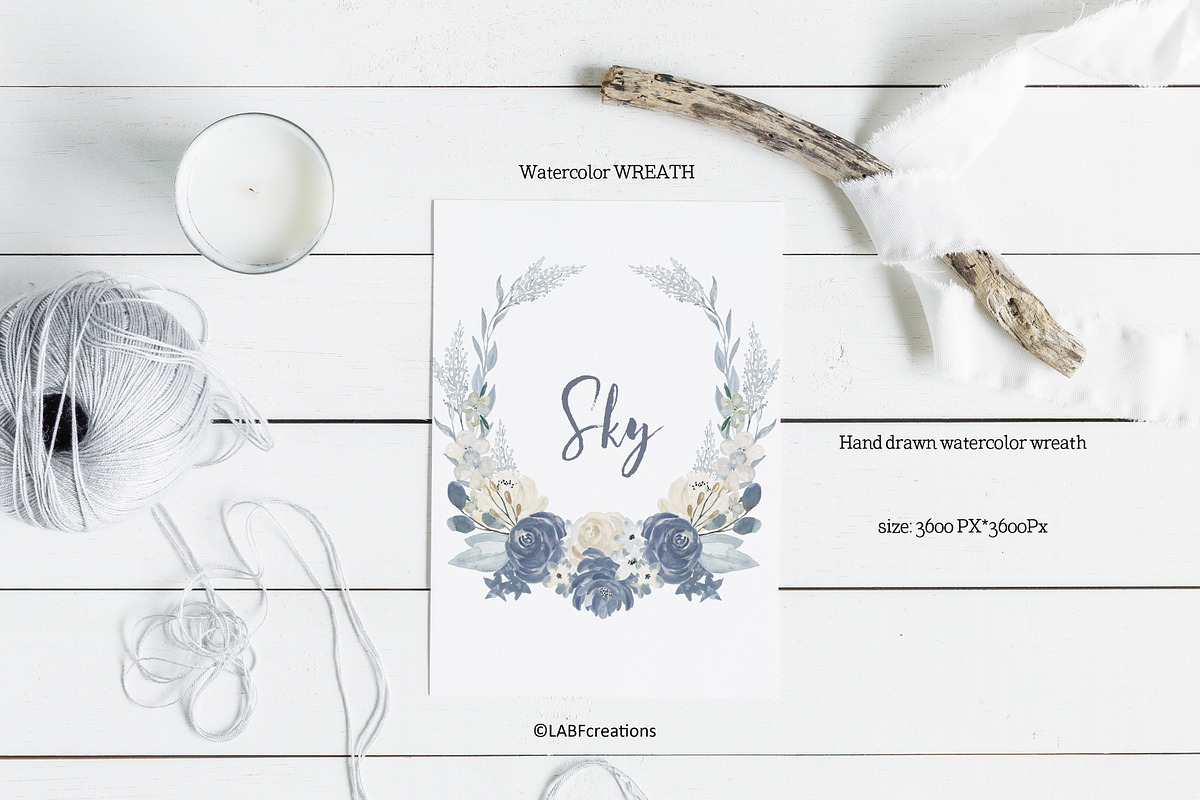 Neutral Beige Flowers Watercolor, a Texture Illustration by LABFcreations (Photo 15 of 15)