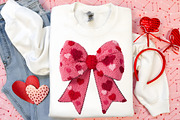Faux Yarn Coquette Bow Valentines, an Illustration by Canvas Craft (Thumbnail 3 of 7)
