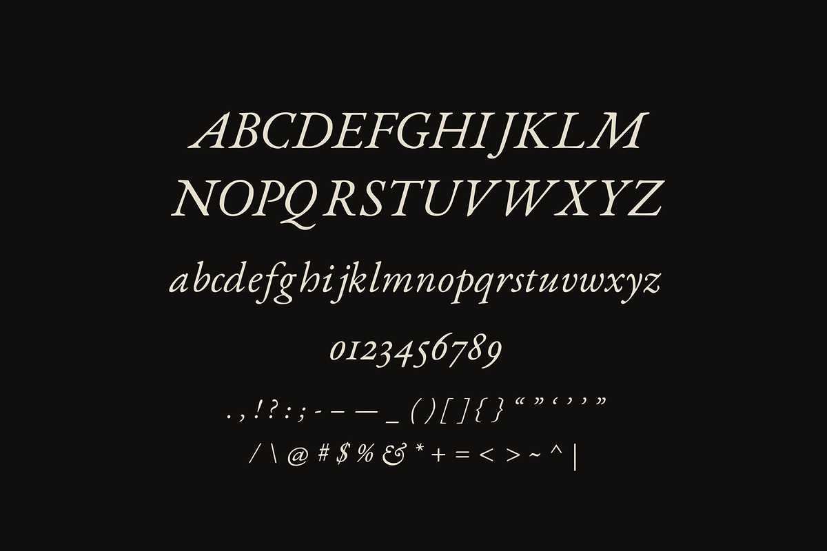 Hall Italic - Typeface, a Serif Font by Lilithcollageart (Photo 2 of 10)