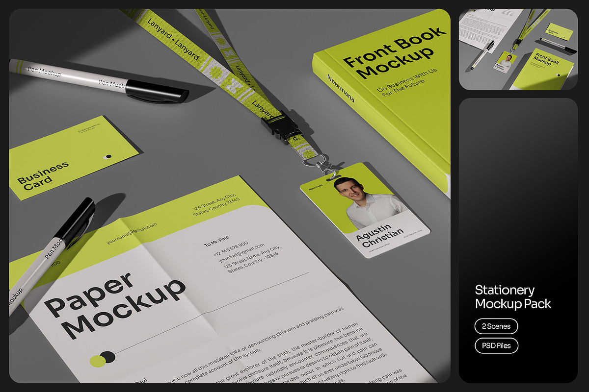 Stationery Mockup Pack, a Product Mockup by Neermana (Photo 1 of 5)