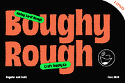 Boughy Rough, a Sans Serif Font by Craft Supply Co. (Thumbnail 1 of 8)