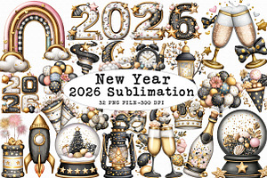 2026 New Year Sublimation, an Illustration by Libby Wishes