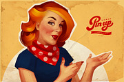 Pin-up woman, a Person Illustration by Ira Cvetnaya (Thumbnail 1 of 3)