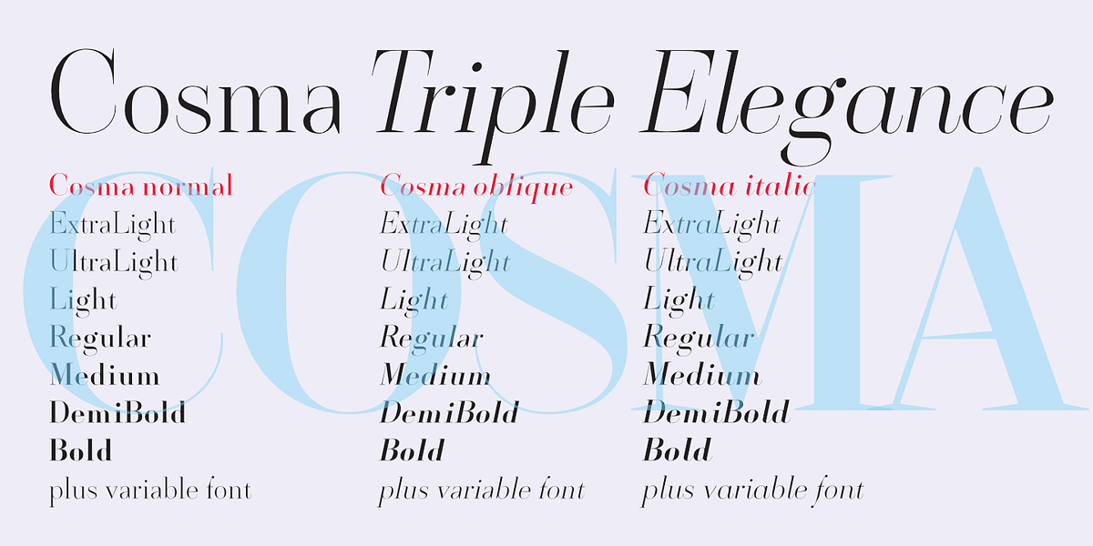 Cosma, a Serif Font by Wiescher-Design (Photo 7 of 11)