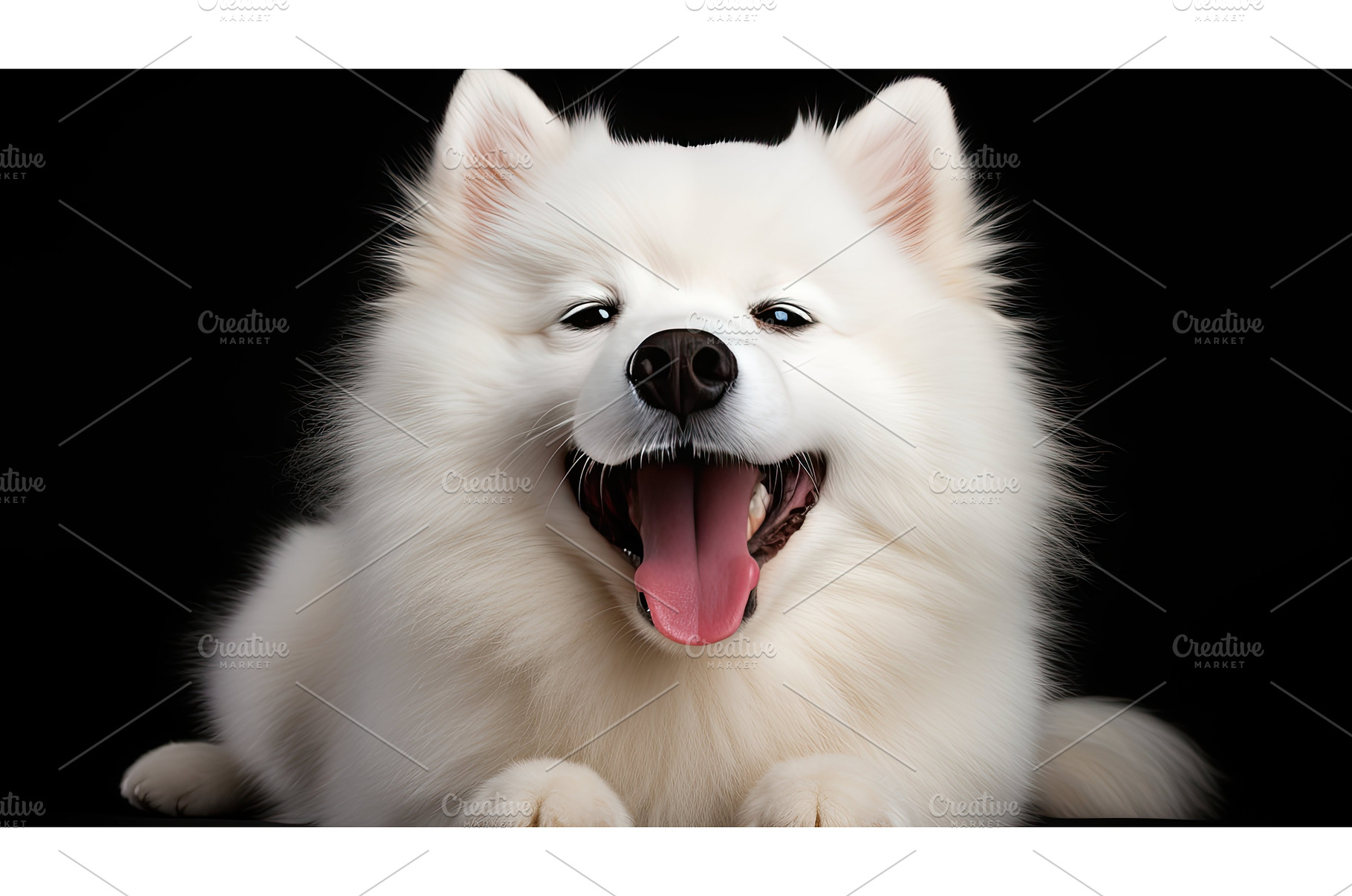 adorable dog smiling ai generated, an Animal Photo by pikepicture