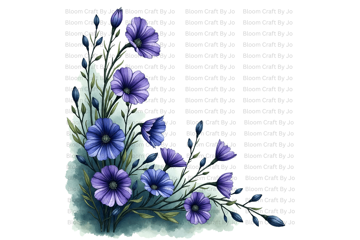 Monkshood Blooms, a Decorative Illustration by Bloom Craft Creations (Photo 10 of 12)
