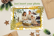 Boho Holiday PhotoCards PSD Template, a Card Template by PSD templates and Photos (Thumbnail 3 of 6)