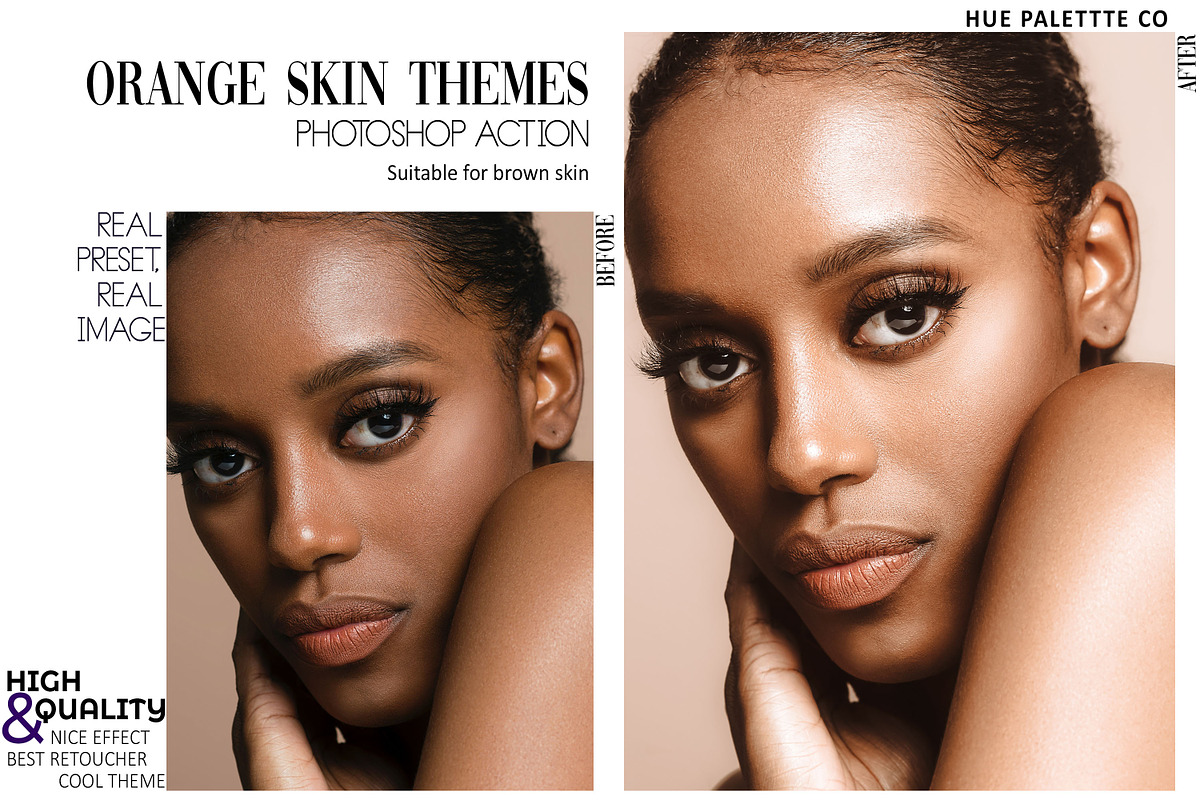 32 Melanin Touches Photoshop Actions, an Action Add-On by Hue Palettte Studio (Photo 4 of 10)