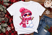 Snowman PNG Sublimation Design, a Seasonal Illustration by Watercolor design (Thumbnail 3 of 3)