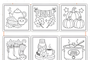 Bold and Easy Fall Vibes Coloring, a Seasonal Illustration by Design Station (Thumbnail 3 of 3)