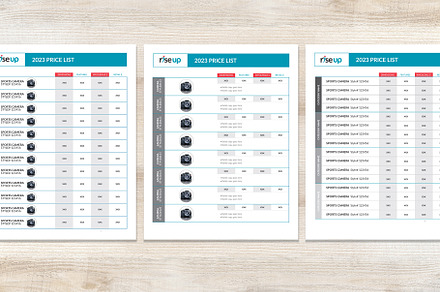 Flyer Template Designs - Price Lists, a Flyer Template by Brown Bag Designs