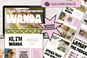 Retro One Page Squarespace Template, a Templates & Theme by Kill Vanilla Studio