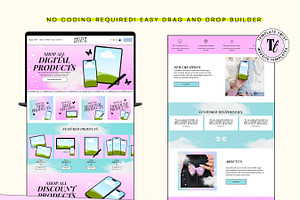 Squarespace Digital Products Website