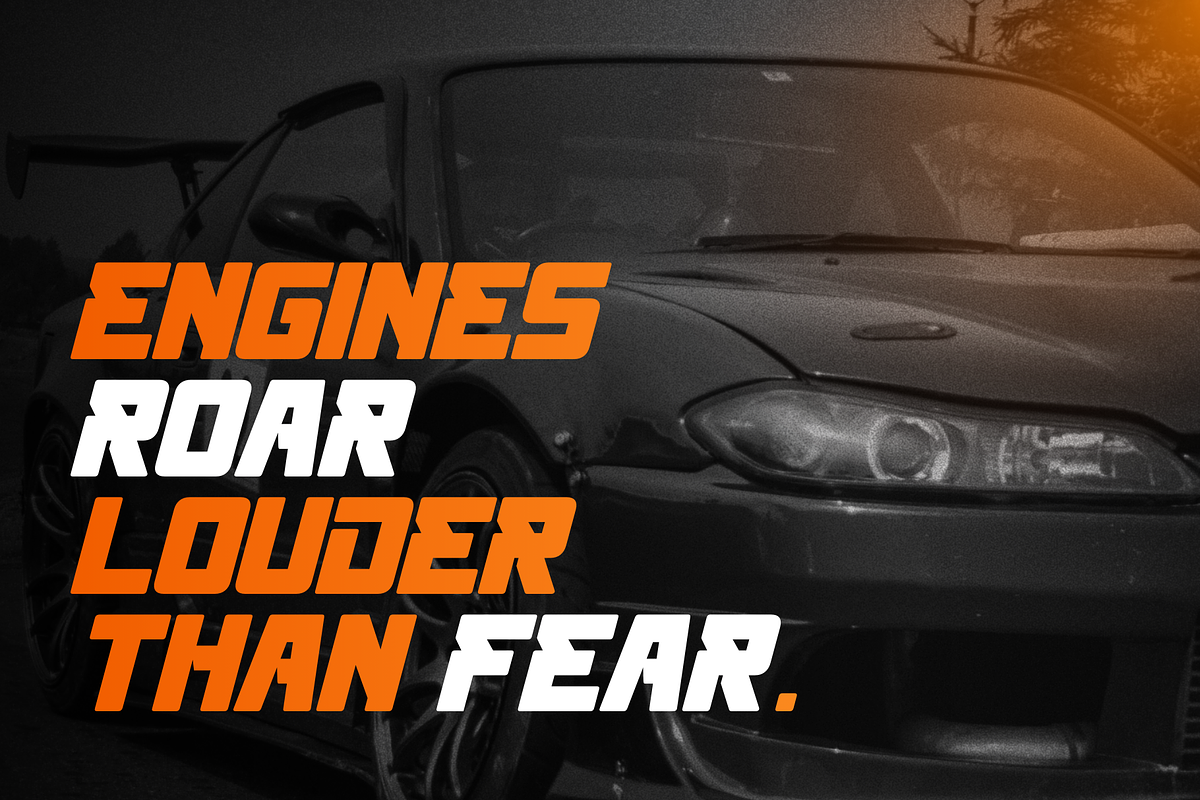 AxzerSports - Automotive Racing Logo, a Sans Serif Font by Nirmana Visual (Photo 15 of 15)