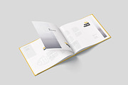 Landscape Book Branding Mockups, a Product Mockup by GfxFoundry (Thumbnail 8 of 9)