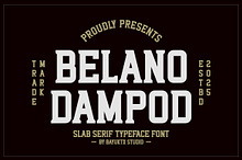 Belano Dampod - Slab Serif Font