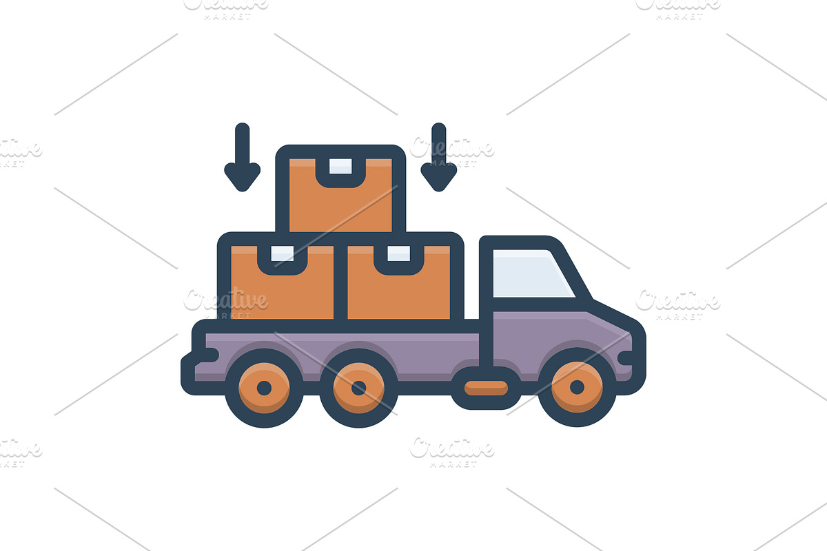 Load shipment color icon, a Duotone Icon by Creative priyanka
