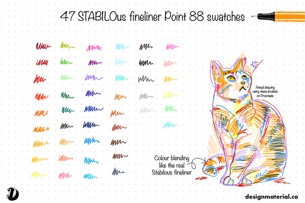 STABILOus Procreate Brushes, a Brush Add-On by Design Material Co. (Photo 4 of 7)