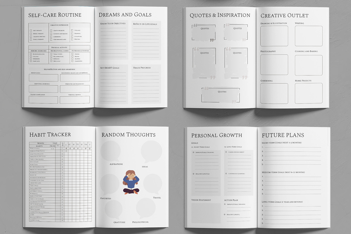 Daily Journal Template, a Stationery Template by MightyDesign (Photo 2 of 6)
