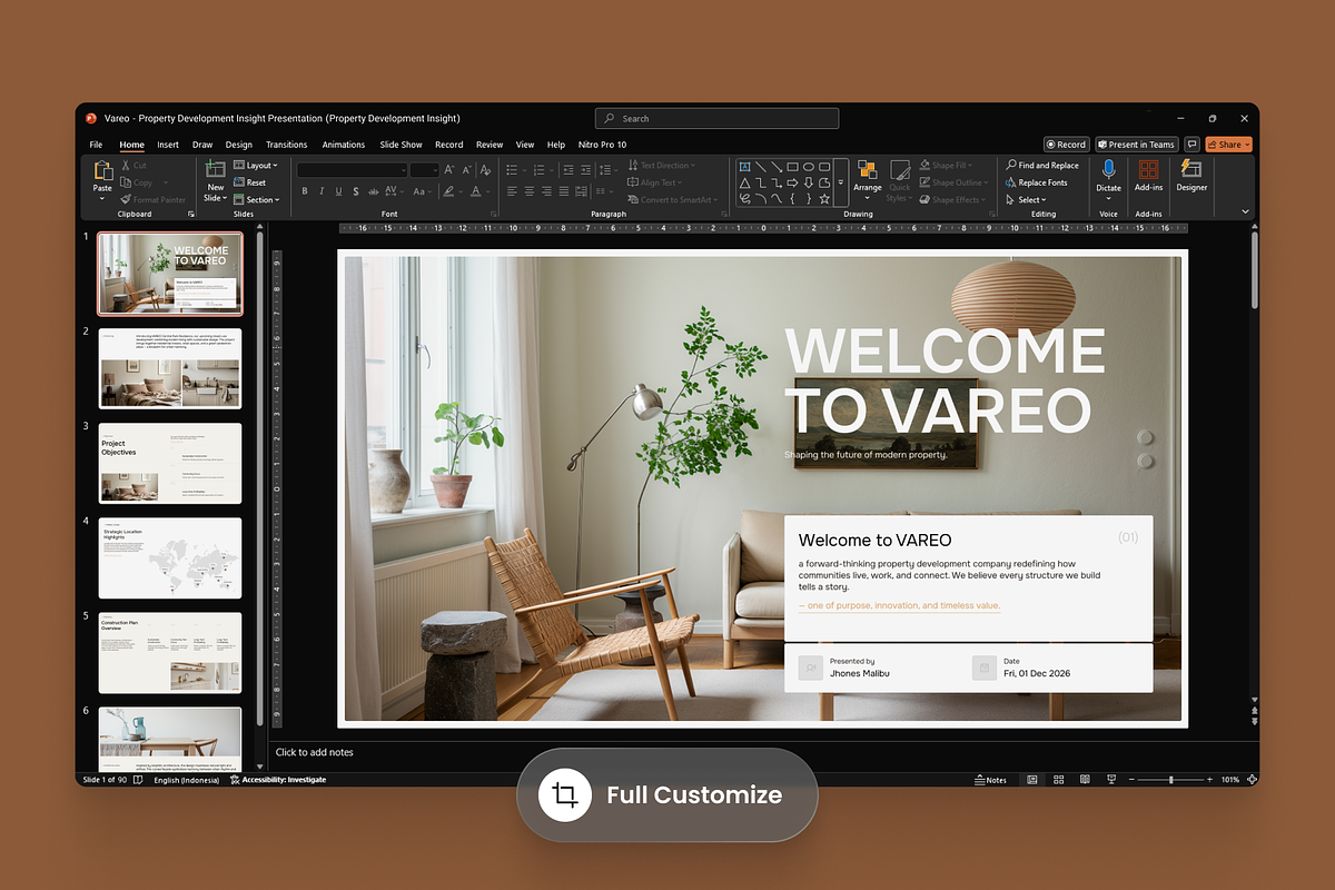 Vareo - Property Development Insight, a Presentation Template by SLAB! Design (Photo 3 of 9)