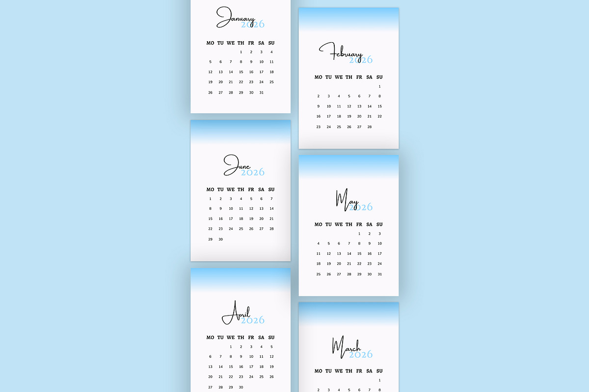 Calendar Template/Calendar 2026, a Stationery Template by Design Zone (Photo 6 of 7)