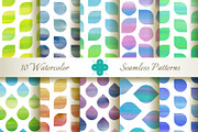 Seamless Watercolor Patterns #2, a Pattern Graphic by Patternalized (Thumbnail 2 of 4)