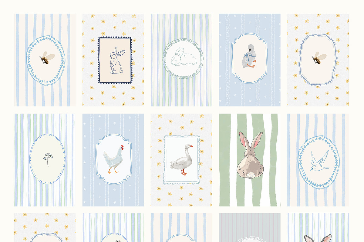 Vintage Nursery Prints Bundle - 140, a Background Graphic by Artemsky (Photo 13 of 17)
