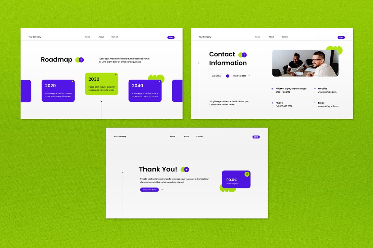 White Blue Pitch Deck Google Slide, a Presentation Template by graphicook (Photo 5 of 5)
