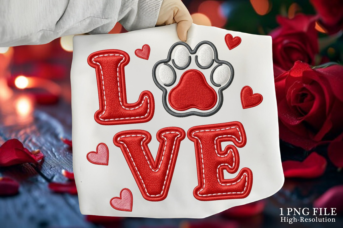 Faux Yarn Knitted Pet Valentine PNG, an Illustration by Canvas Craft (Photo 1 of 7)