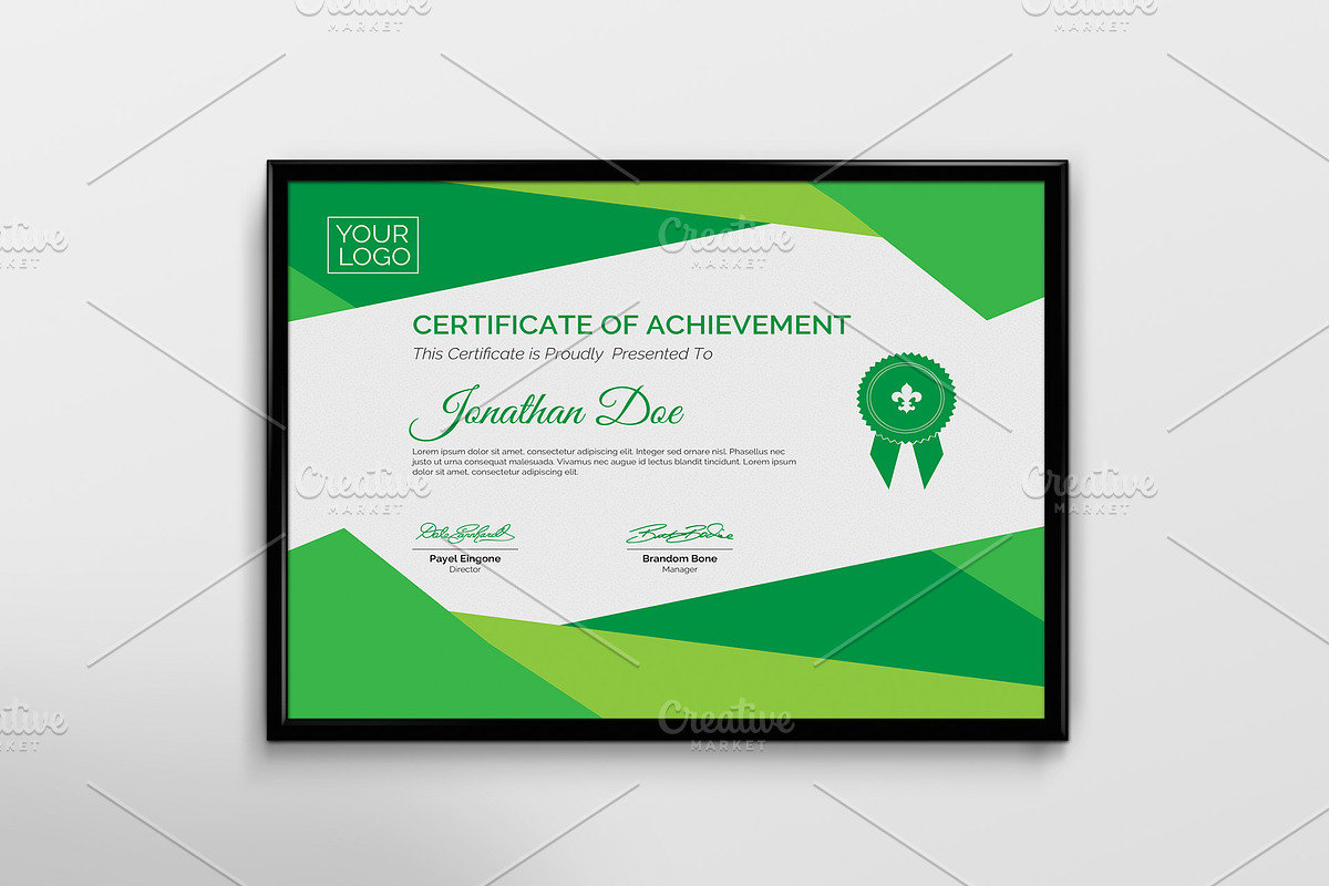 Certificate Template, a Stationery Template by Cristal Pioneer (Photo 1 of 5)