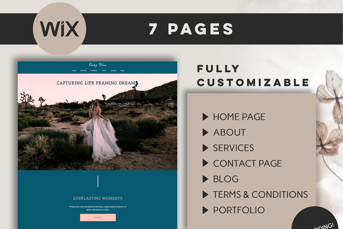 Wix Photography Website Template, a Wix Template by Design House (Photo 2 of 10)