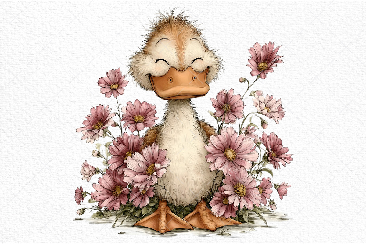 Cute Duck Spring Mood Clipart Png, an Illustration by Craft Nest (Photo 10 of 11)