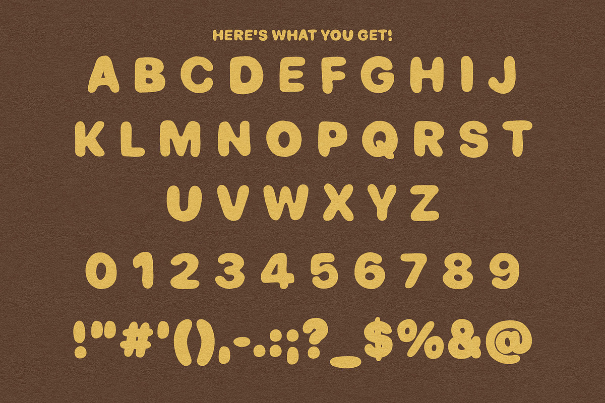 Chunkle - A Fun, Chunky, Bubbly Font, a Handwritten Font by Eric Pond Designs (Photo 3 of 5)
