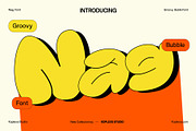 Nag | Retro Groovy Bubble Font, a Sans Serif Font by Koplexs Studio (Thumbnail 1 of 10)