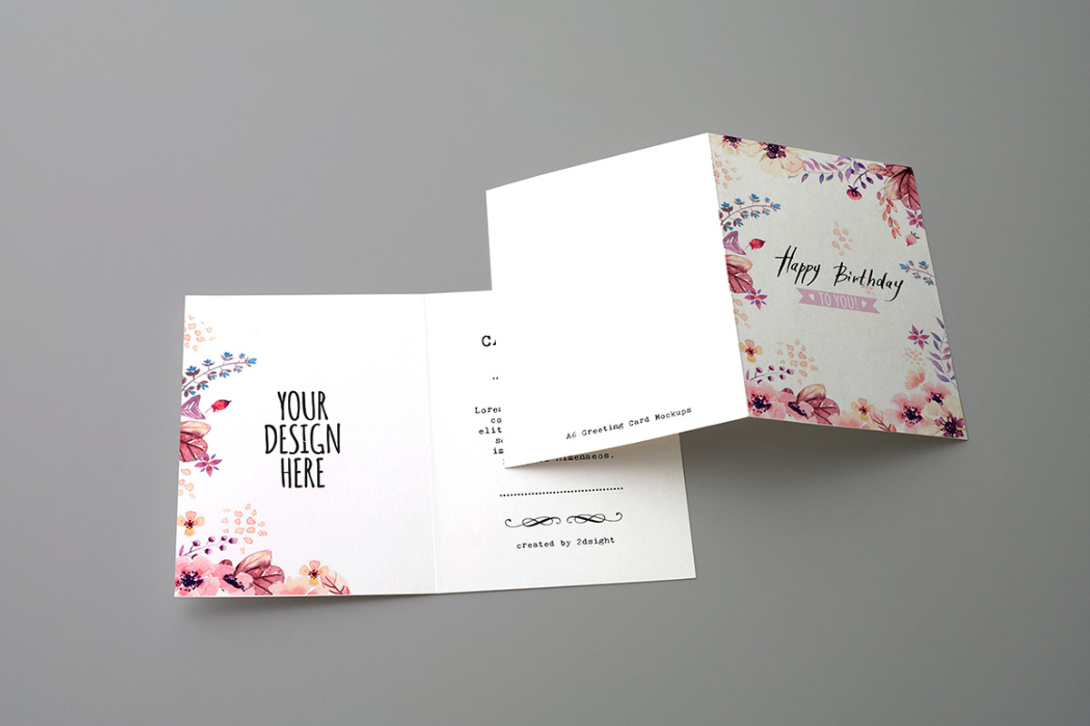Invitation & Greeting Card Mockups, a Print Template by 2dsight (Photo 6 of 8)