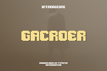 Gacroer - Modern Pixels Typeface