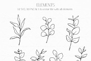 Eucalyptus Greenery Line Art, an Object Graphic by CaraulanStore (Thumbnail 2 of 7)