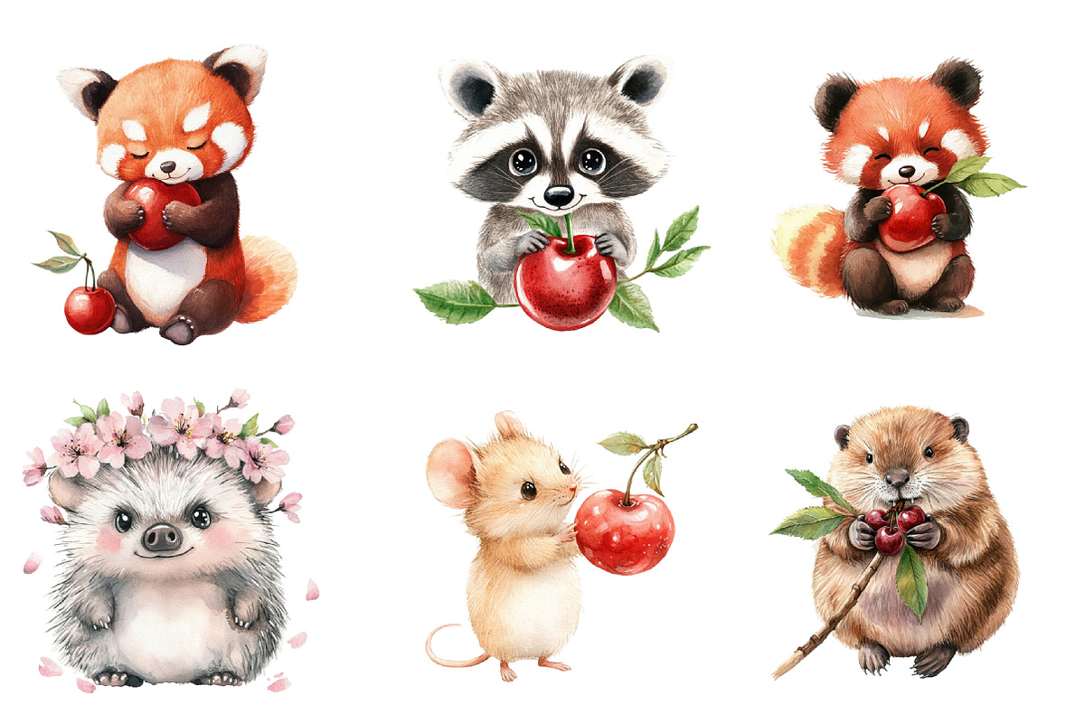Adorable Woodland Animals PNG, an Illustration by SinaCreation (Photo 4 of 4)