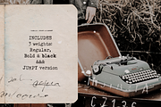 Fletcher Typewriter Font & Extras, a Serif Font by Ana's Fonts (Thumbnail 4 of 9)