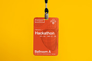 Conference Name Tag Mockup, a Product Mockup by Jacob Waites (Thumbnail 6 of 8)