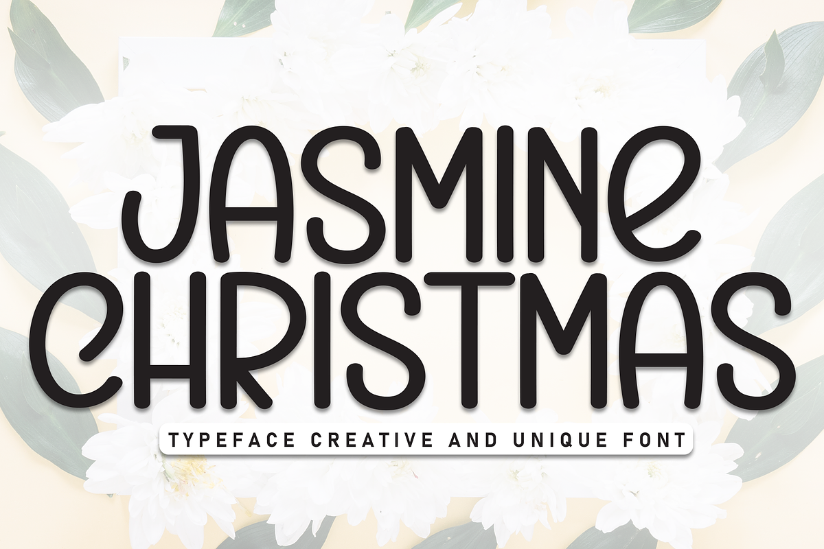 Jasmine Christmas | Script Font, a Script Font by Scratchones (Photo 1 of 8)