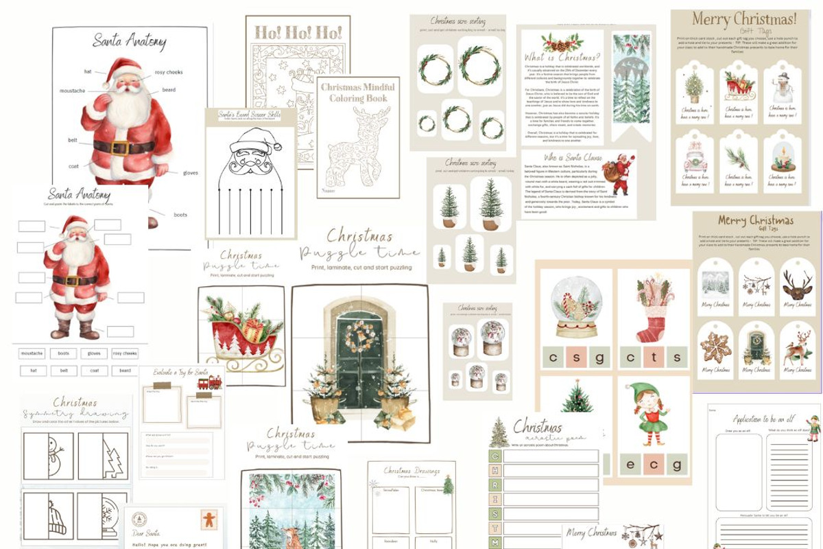 Christmas activity pack - plr kids, a Templates & Theme by BarefootChild studio (Photo 4 of 4)