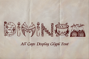 Divinum, A Fantasy Display Font, a Font by LLM Studios