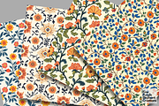 Ornamental Floral Marigold Damask, a Pattern Graphic by Fine Purple Elephant (Thumbnail 2 of 5)