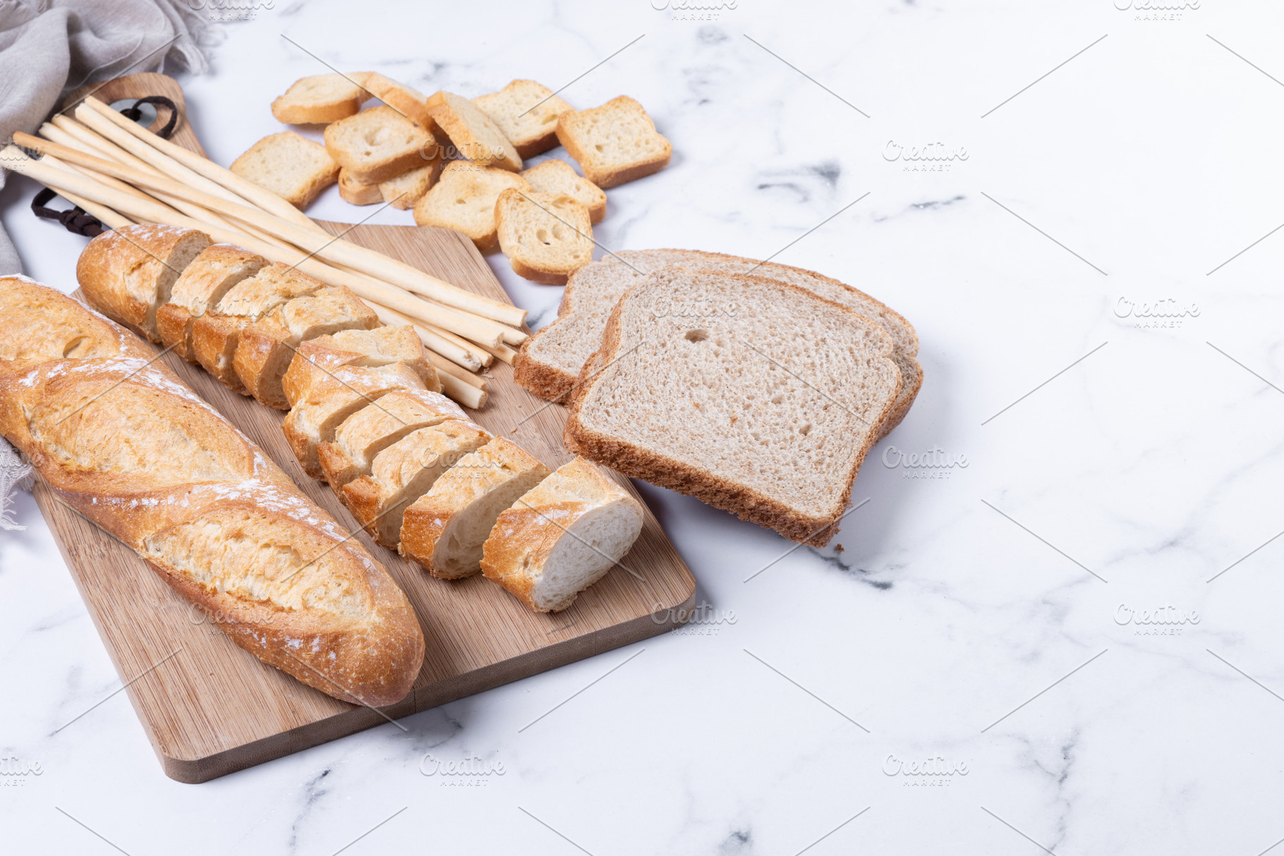 Assortment of Bread Products, a Food & Drink Photo by etorres69