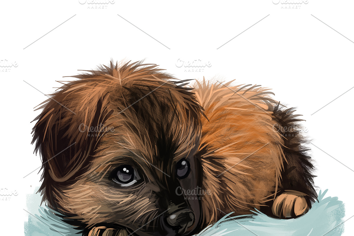 Puppies Dog Breeds Big Bundle 135Pcs, an Animal Illustration by Dneprstock (Photo 30 of 68)