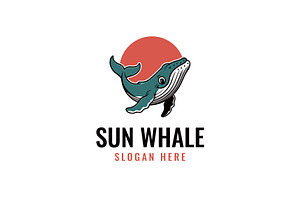 Sun Whale Logo, a Branding & Logo Template by Pixes