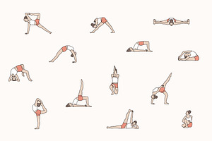 200 Iyengar Yoga Asanas - Yoga Set