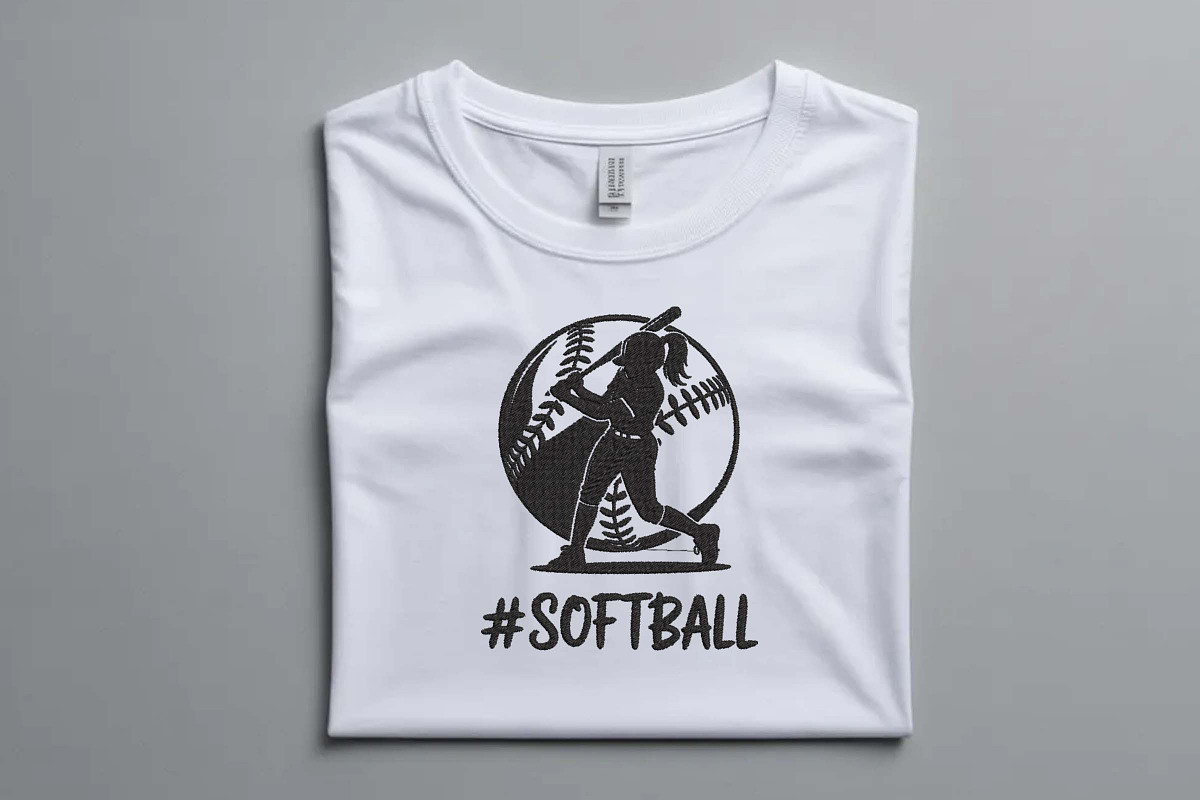Silhouette Softball Girl Machine, a Decorative Illustration by Purpose Ekbal (Photo 2 of 3)