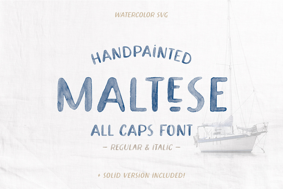 Maltese SVG Watercolor Font, a Handwritten Font by The Paper Town (Photo 16 of 16)
